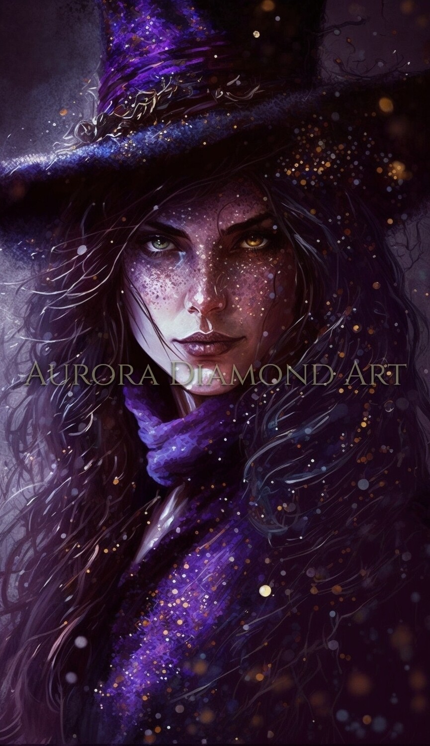 Purple Witch 1 Diamond Painting