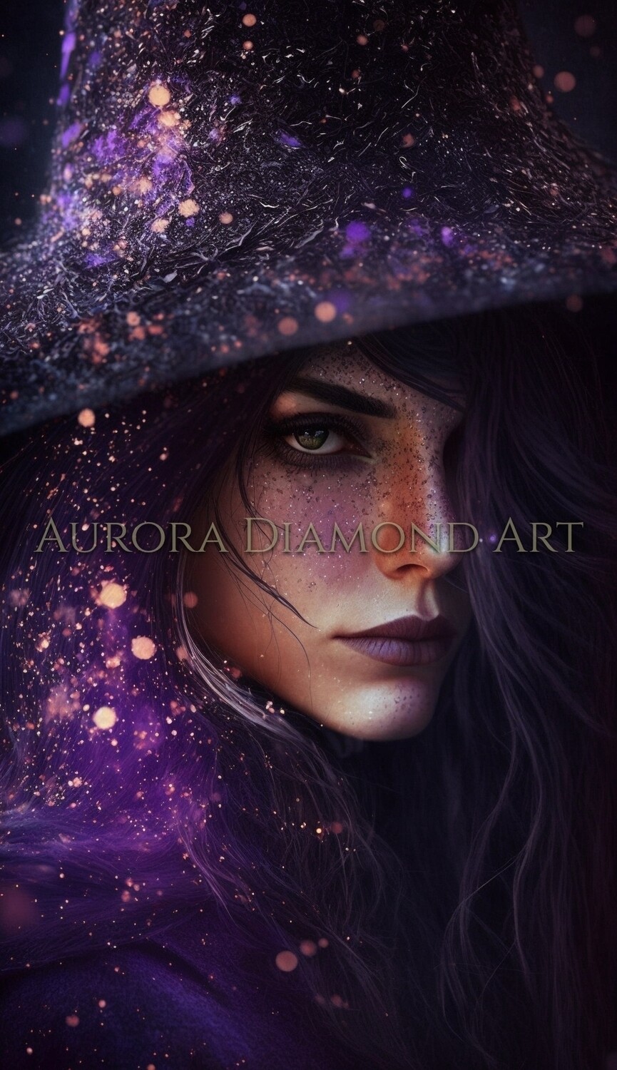 Purple Witch 2 Diamond Painting