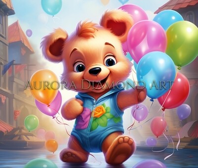 Balloon Bear Diamond Painting
