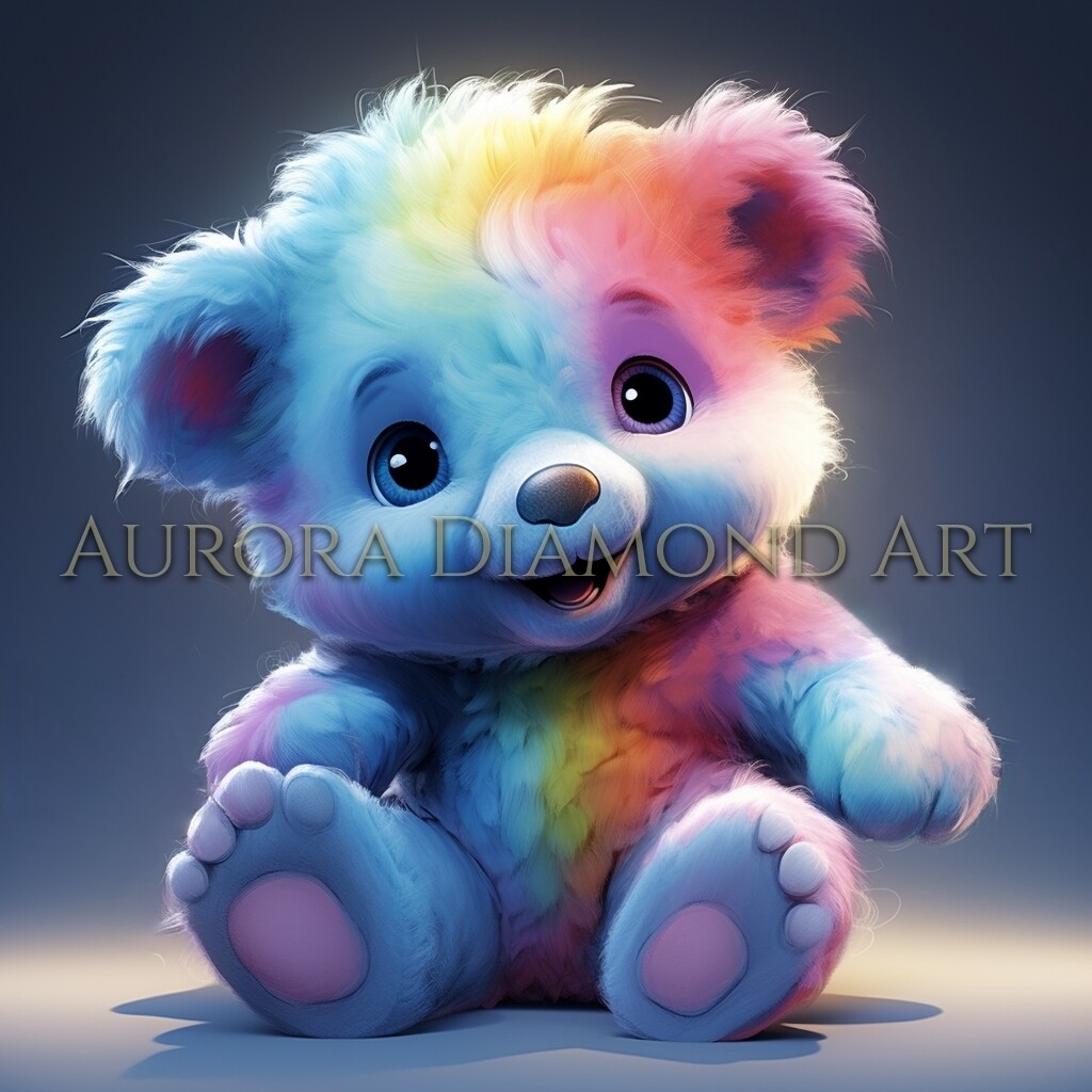 Rainbow Bear Diamond Painting