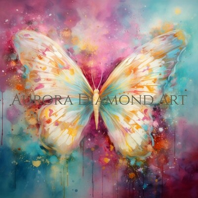 Mottled Butterfly 1 Diamond Painting