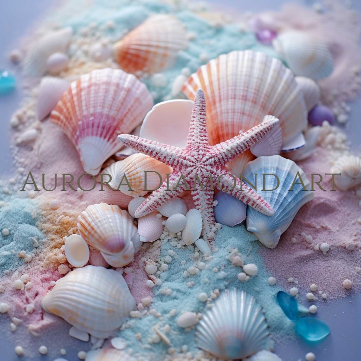 Rainbow Sea Shells Diamond Painting