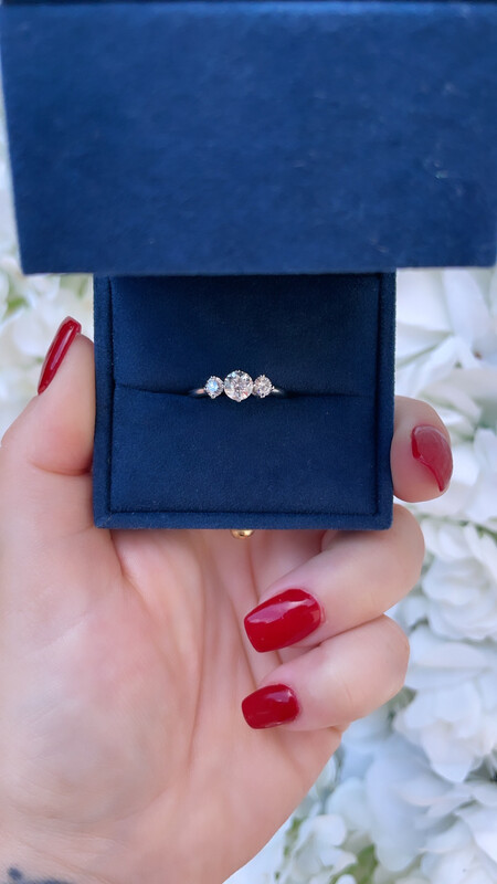 Trilogy Diamond Ring In Platinum