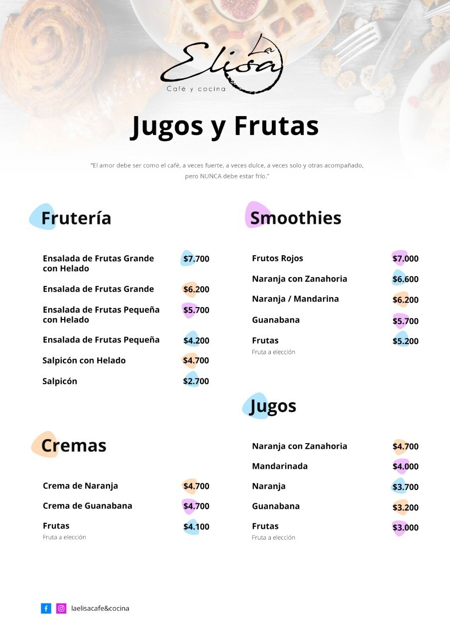 Jugos y Frutas