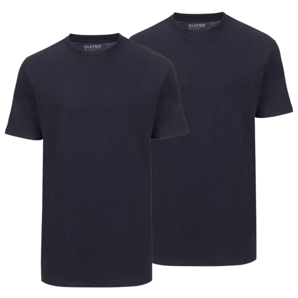 Slater T-shirt Basic 2 Pack Donkerblauw
