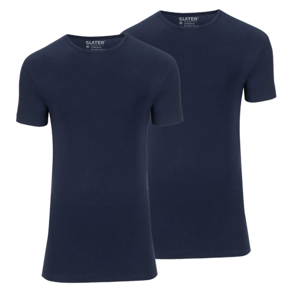 Slater Ronde Hals Donkerblauw