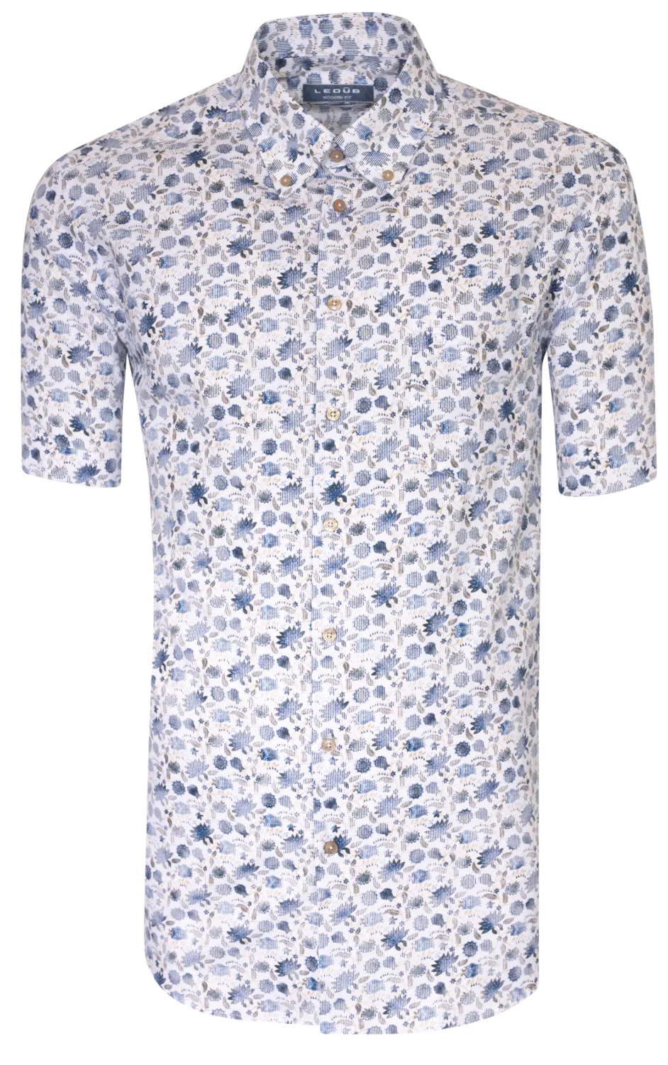 Ledub Shirts Print:Overhemd