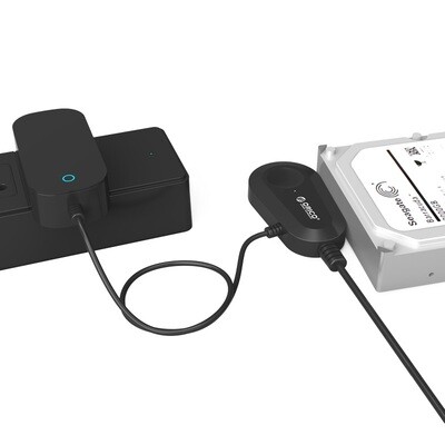 Adaptador para HDD/SSD 2.5 y 3.5 Pulgadas SATA - USB 3.0, Fuente De 12V, ORICO (35UTS)