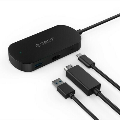 ORICO - Multipuerto Tipo C A Hdmi 4k, Usb 3.0 Y Tipo C, Orico (TCH1)