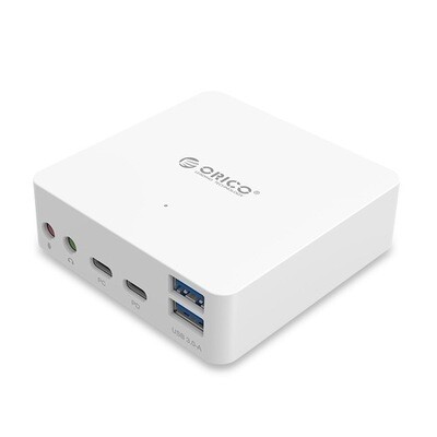 ORICO - Base hub tipo C multiples puertos, c/ blanco ADS4