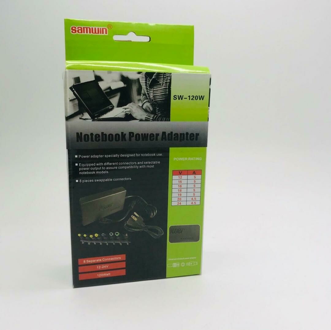 Cargador Universal Para Laptop, 12v A 120w - Negro, MY-120W