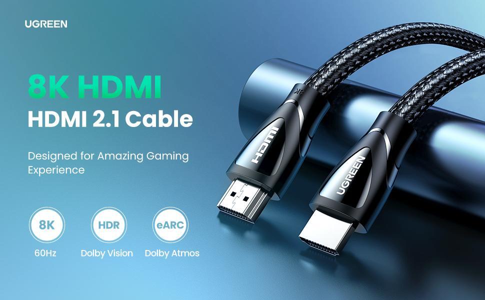 Cable Hdmi A Hdmi V2.1, 8k, 3m, Ugreen