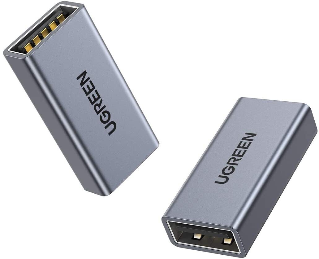 Adaptador Usb Tipo A 3.0 Hembra A Hembra, Aluminio, Ugreen