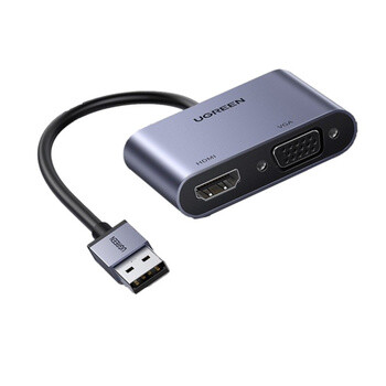 Adaptador USB 3.0 a VGA &amp; HDMI 1080P UGREEN