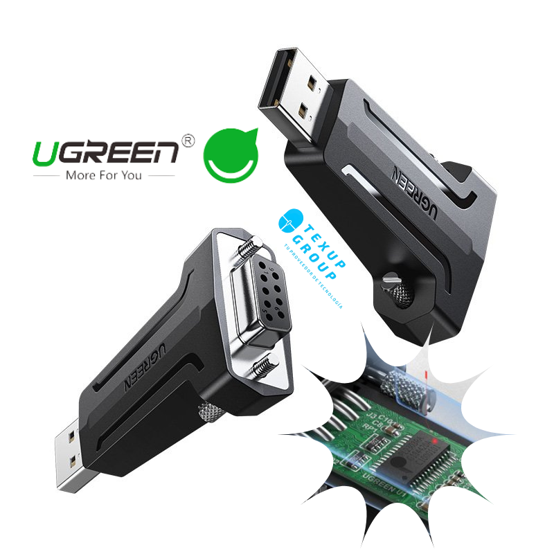 Adaptador Serial Usb 2.0 A Rs232 Ugreen Soporta Window Y Mac