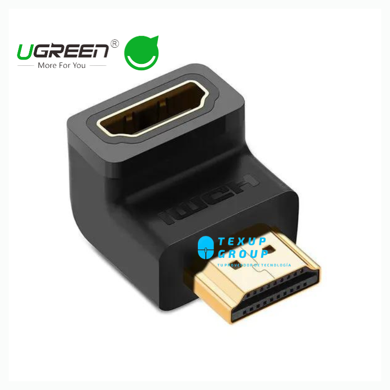 Union Hdmi Macho A Hdmi Hembra 90 Grados 4k 60hz Ugreen