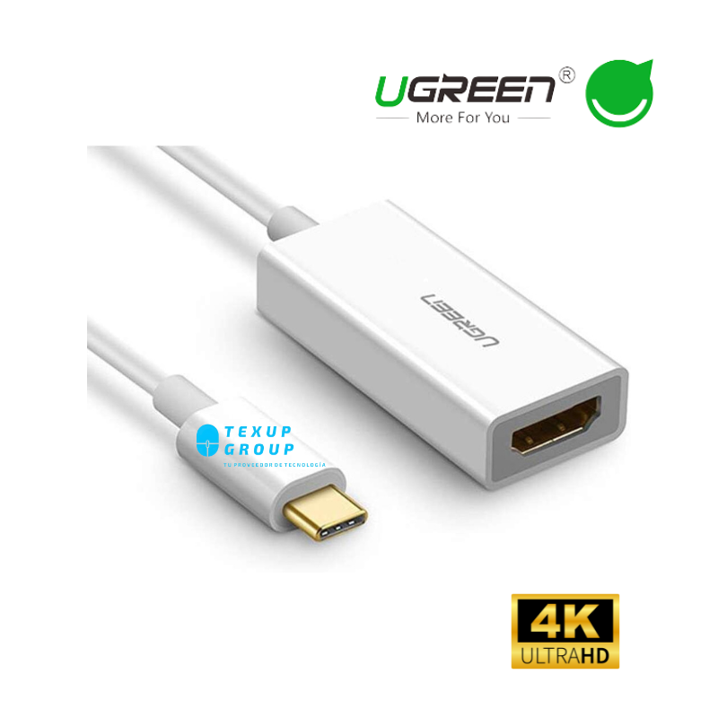Adaptador Usb Tipo C A Hdmi Hembra 4k Mac Window Linux Ugreen