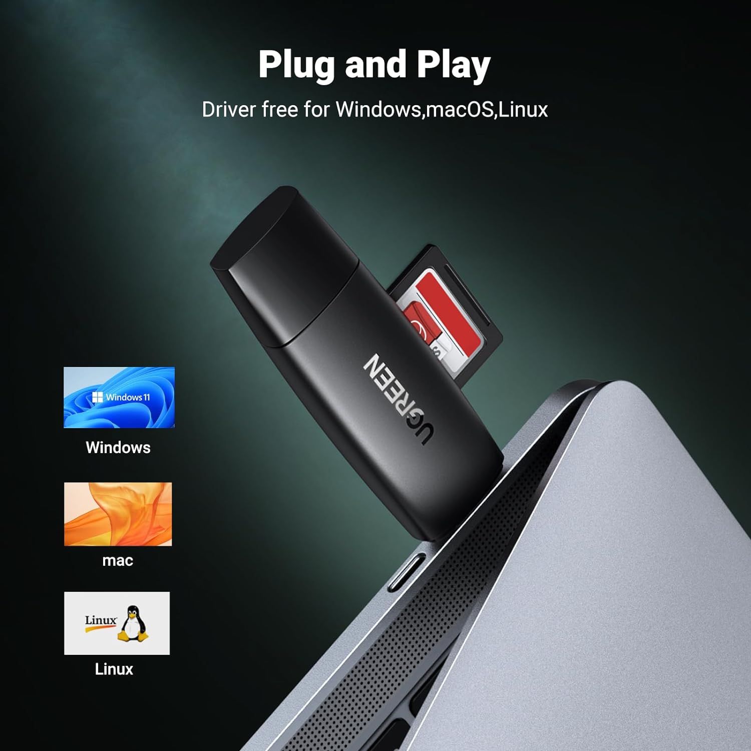 UGREEN Multifunction Card Reader (Black)