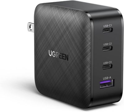 UGREEN - Cargador USB C de 65 W, adaptador de corriente USB C de 4 puertos 70773