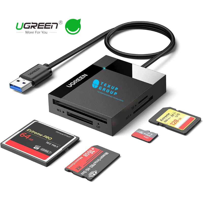 UGREEN - LECTOR DE TARJETAS MEMORIAS MICRO SD / CF / SD / MS A USB 3.0 30333
