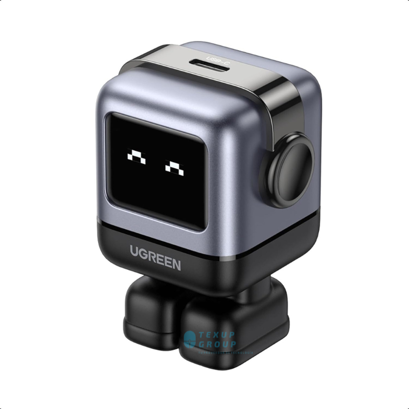 UGREEN - CARGADOR ROBOT FAST 30W USB C PD GAN FAST US 15550 NEGRO