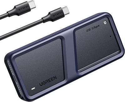 UGREEN - Adaptador carcasa M2 NVMe SSD 20Gbps USB C 3.2 Gen2x2 25573