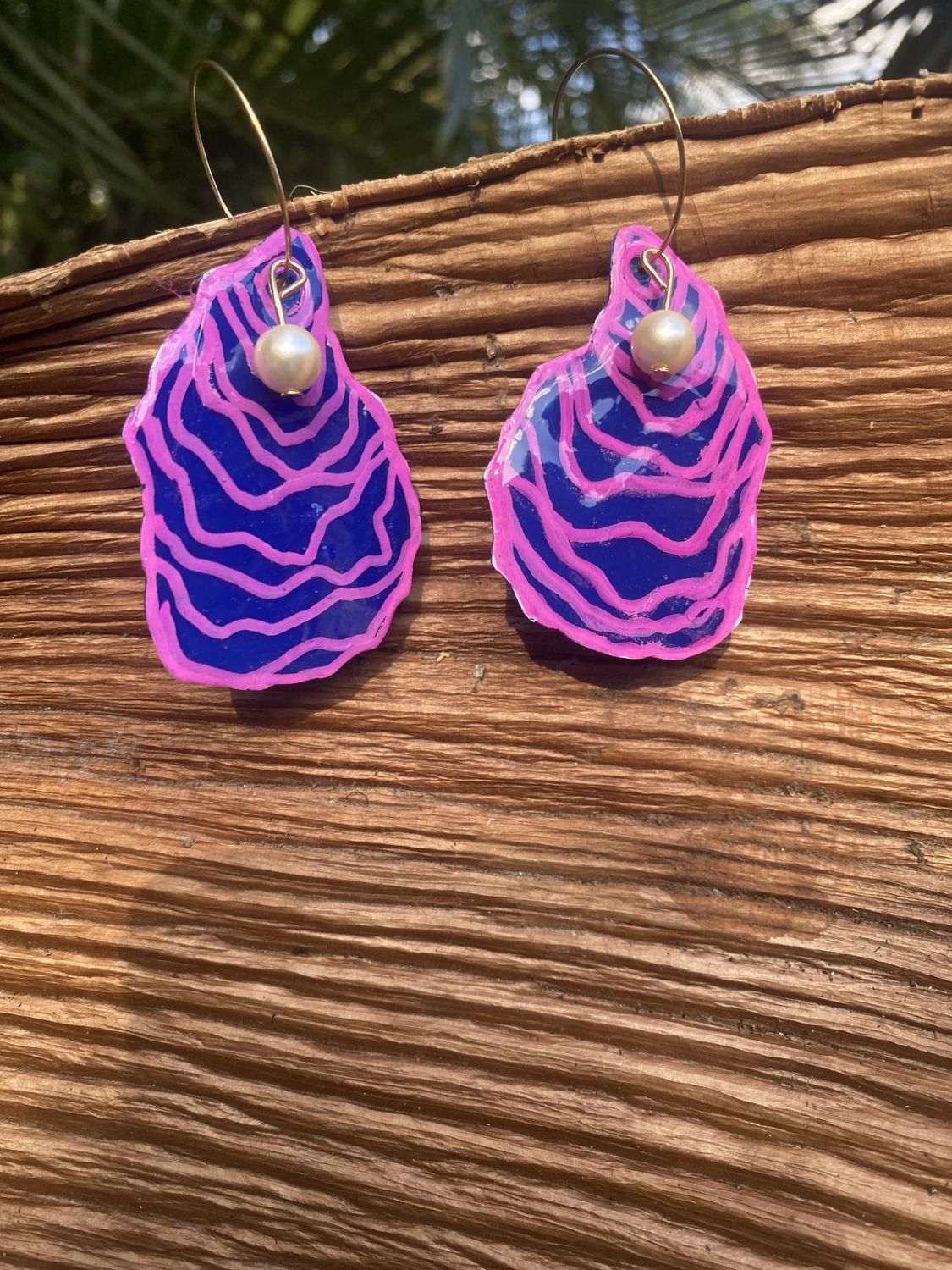 nikar (oyster) small earrings (shipping included)