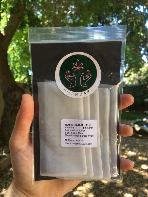 Rosin Filter Bags - FIVE PACK  5 x 10cm