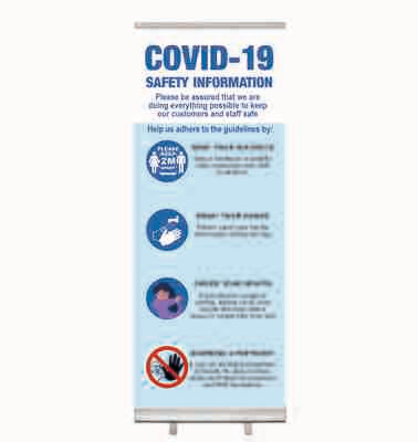 Covid-19 Safety Information Roller Banner