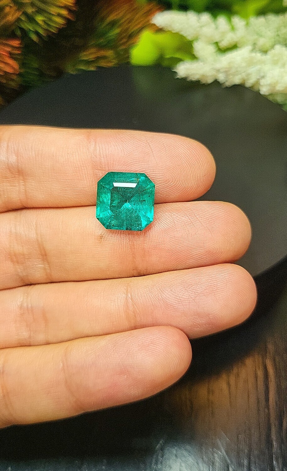 Sq.Emerald cut 9.25 ct