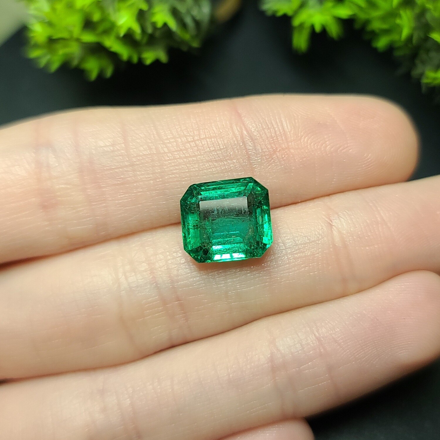 Emerald octagon cut 5.47 ct