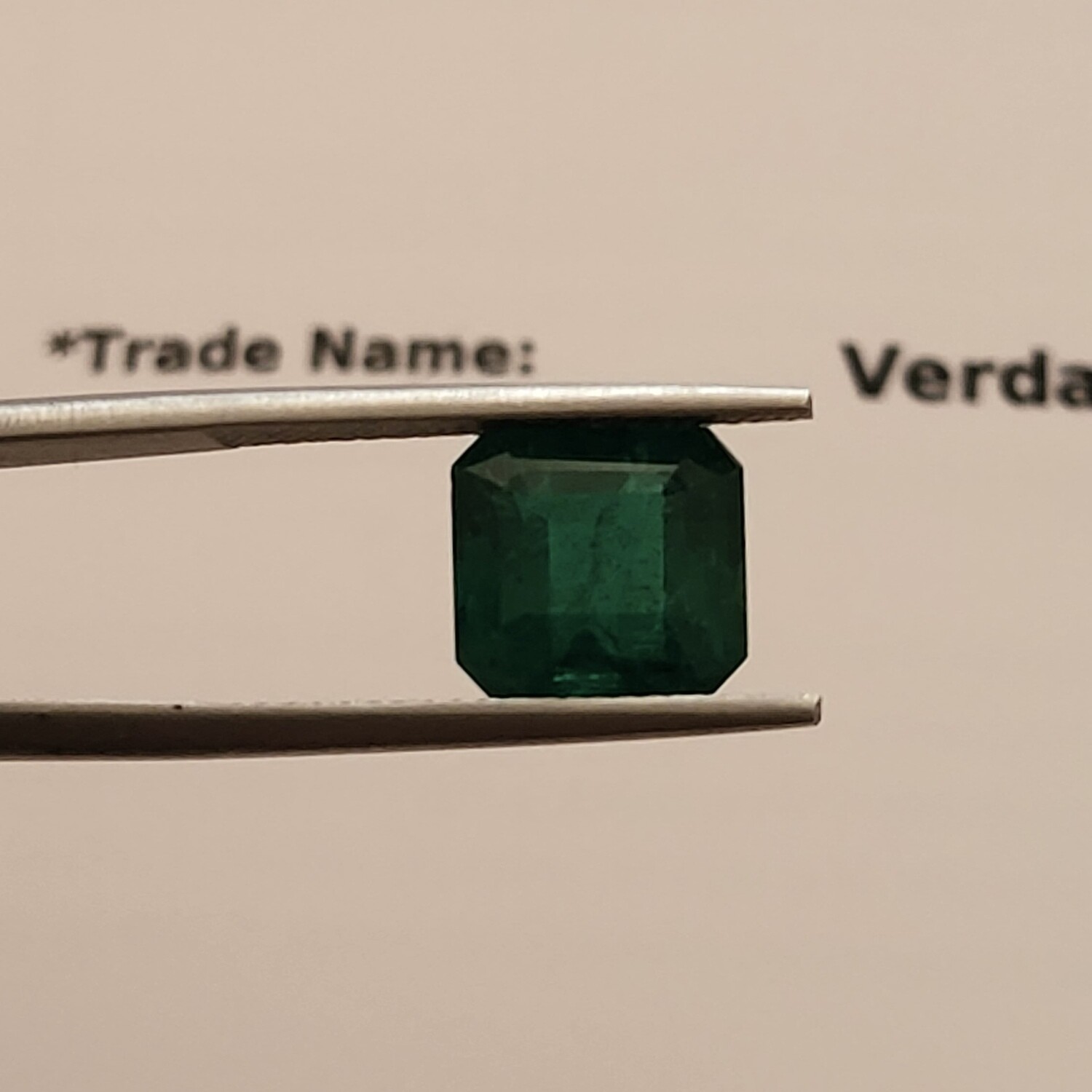 Sq.Emerald cut 3.70 ct