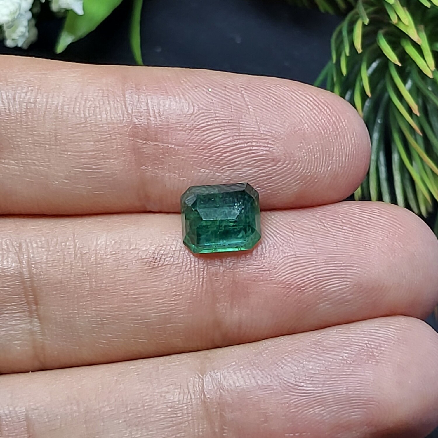 3.41 ct Emerald octagon cut