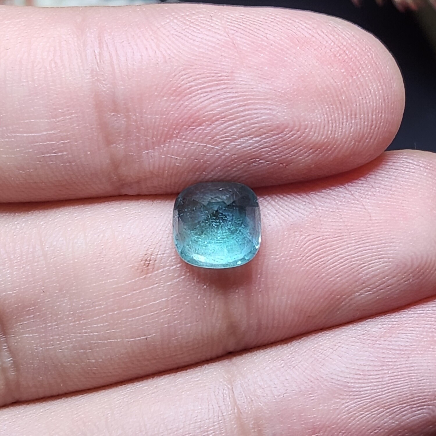 3.03 ct Emerald Cushion cut
