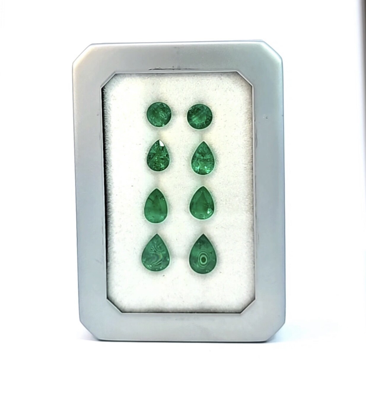 Emerald set mix 12.70 ct