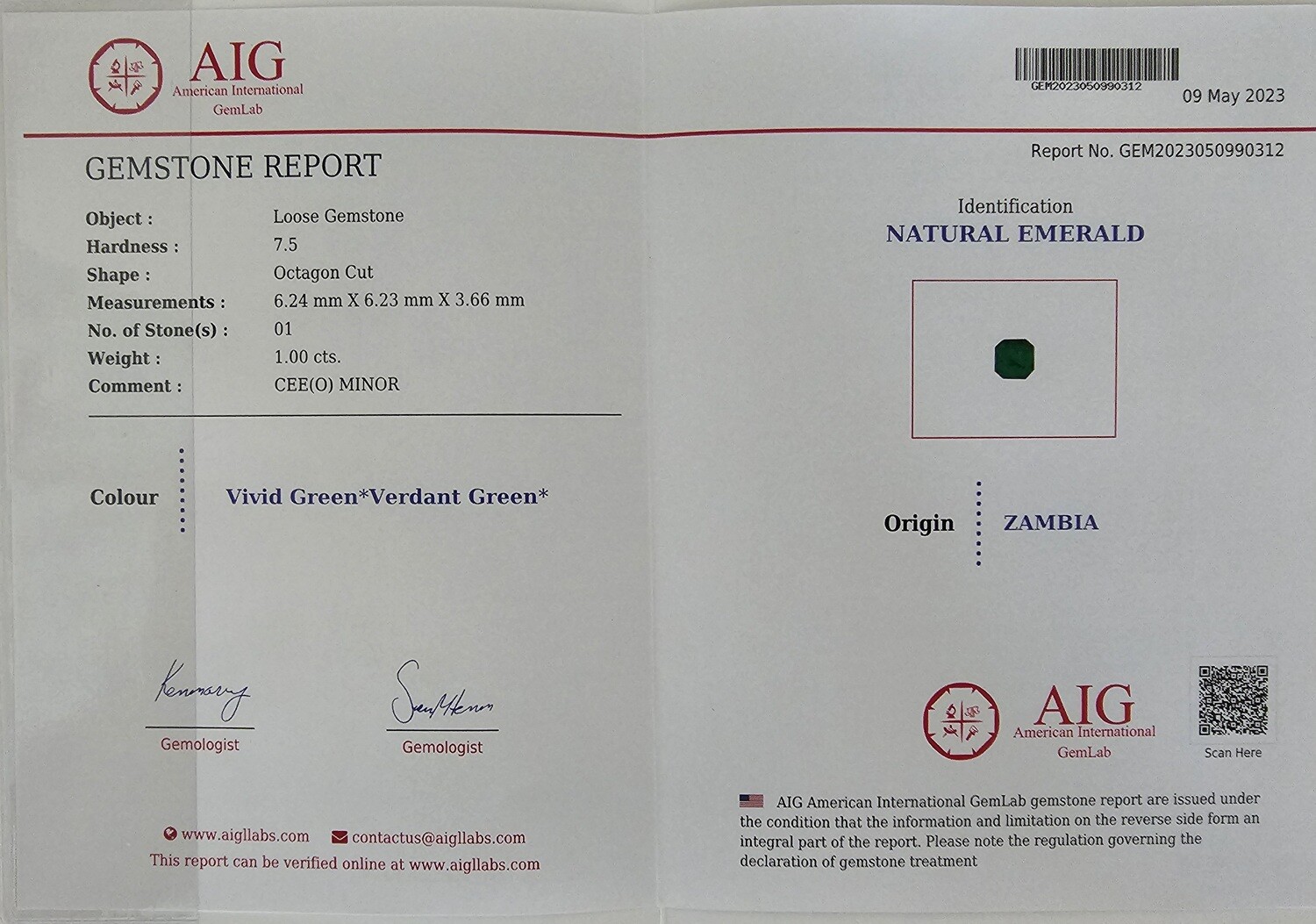 20.86 ct Sq.Emerald set