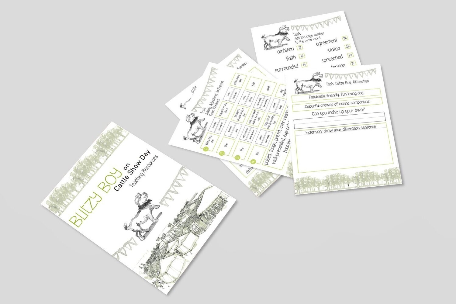 BLITZY BOY ON CATTLE SHOW DAY TEACHING PACK - PDF DOWNLOADS