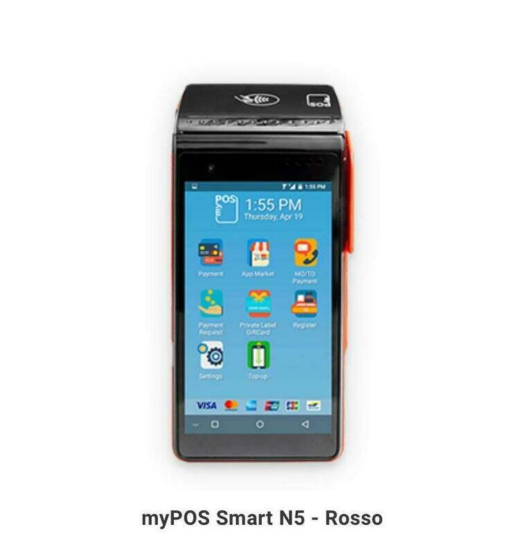 myPOS Smart N5 - Rosso

(esclusa IVA)

10€ spese di spedizioni