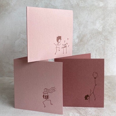 Pack of 6 Greeting Cards – Celebration Sticks