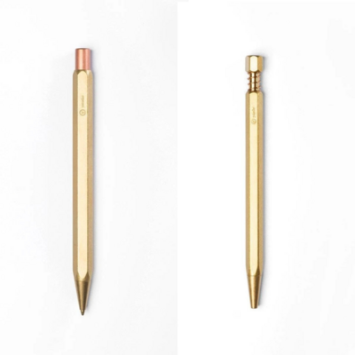 Brass Ballpoint Pen & Mechanical Pencil Set - Gift Set