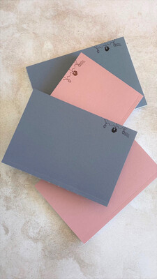 Seconds Sale - Layflat Notebook - Grey & Pink Seconds Sale - Layflat Notebook - Grey & Pink
