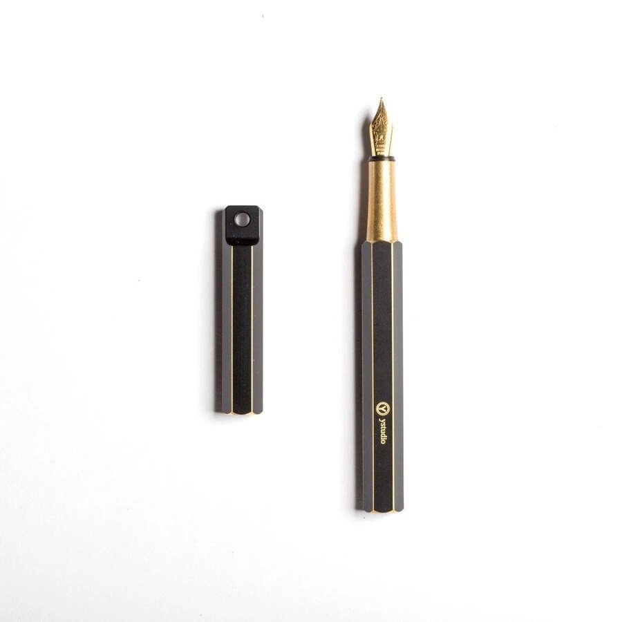 Portable Fountain Pen - Black Brass