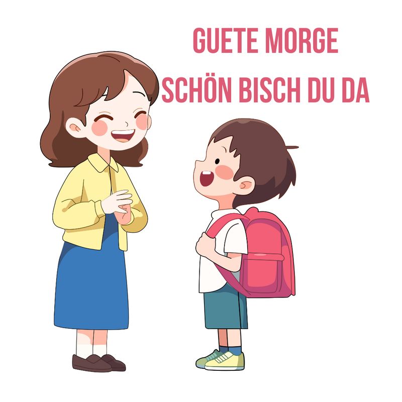 Guete Morge, schön bisch du da