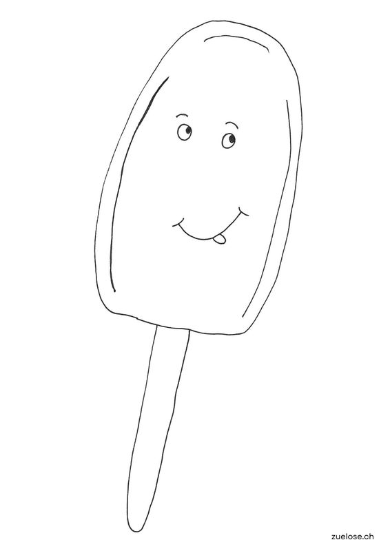 Ausmalbild Glace