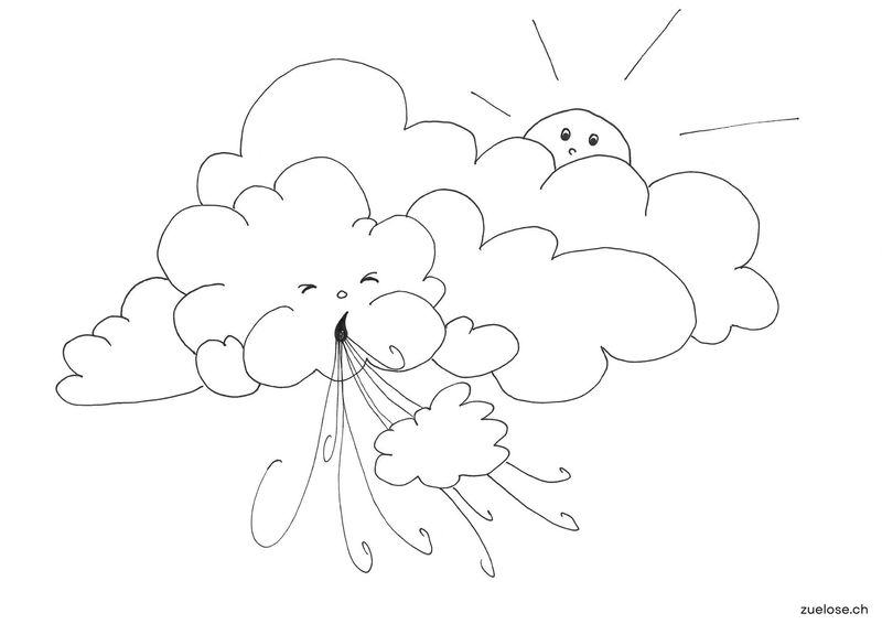 Ausmalbild Herbstwind