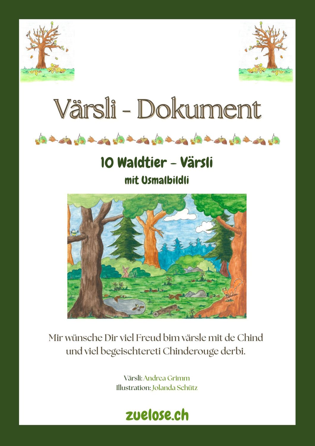 Waldtiervärsli - Dokument 26  digital