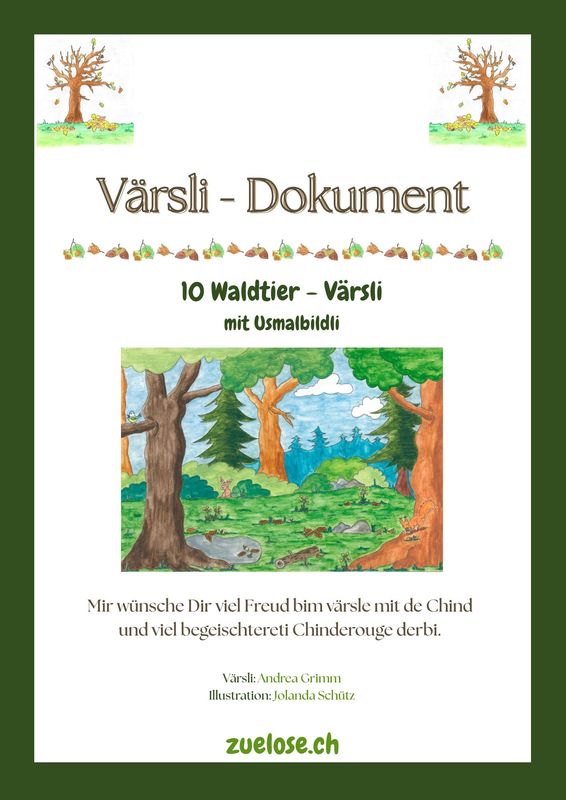 Waldtiervärsli - Dokument 26  digital