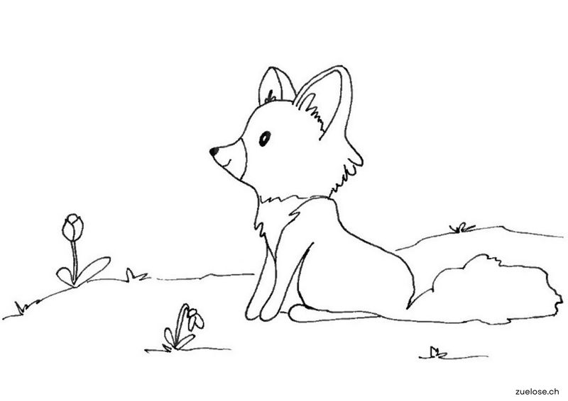 Ausmalbild Fuchs