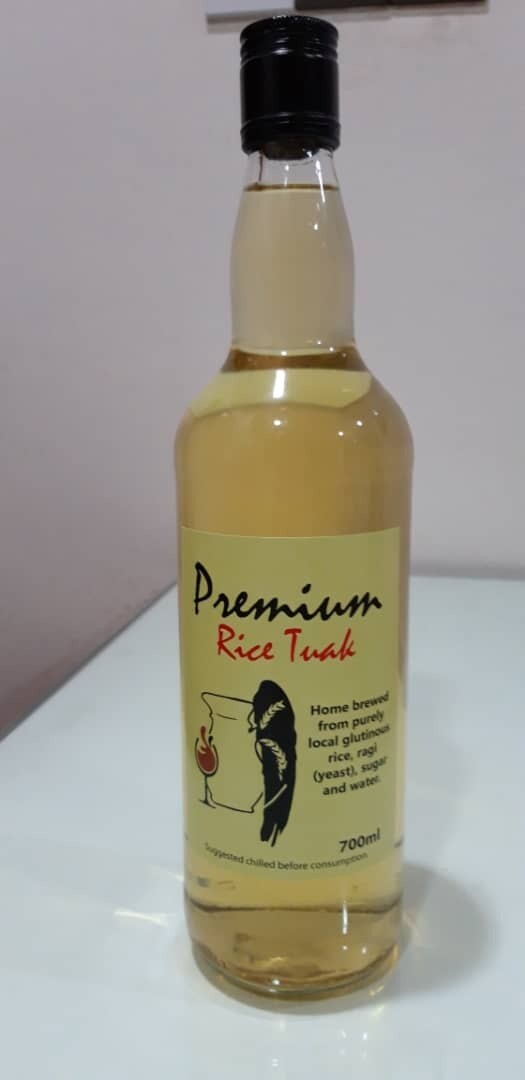 Home Brewed (Organic) Premium Rice Tuak (700 ml bottle)