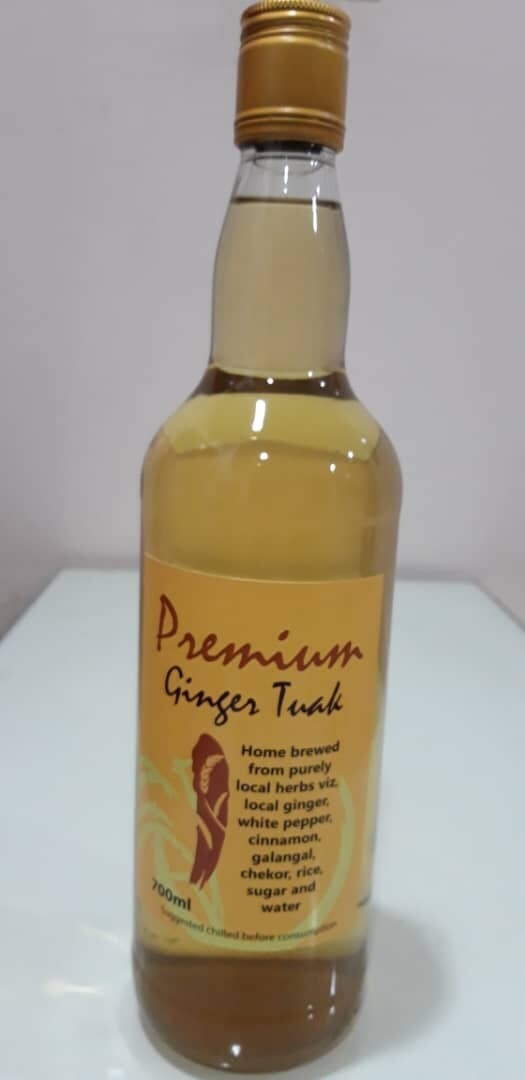 Home Brewed (Organic) Premium Ginger Tuak (700 ml bottle)
